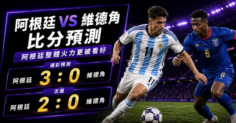 阿根廷維德角預測比分3:0、2:0!衛冕軍主攻,黑馬需先守梅西
